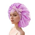 thumbnail image 1 of Decodeary Chapeau Rond en Satin Ruban Polyvalent Aide à la Vie Confortable et Respirant violet, 1 of 6