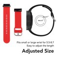 thumbnail image 3 of 26mm Silicone Watch Strap, Flexible Adjusted Replacement Wristband Strap, 3 of 8