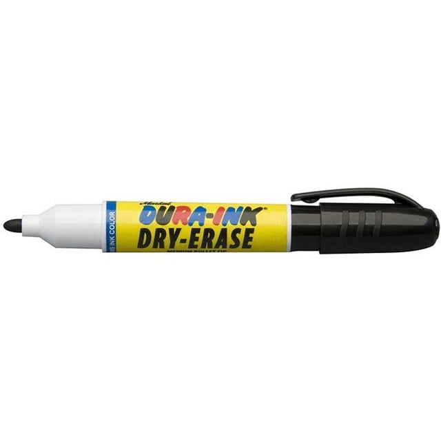 Markal 434-96571 Dura-Ink Marqueurs Effaçables à Sec, Noir