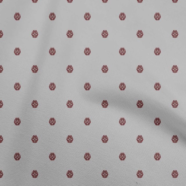 oneOone Cotton Flex Gray Fabric Asian Block Print Craft Projects Decor Fabric Printed By The Yard 40 Inch Wide