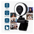 thumbnail image 2 of Portable Full HD 1080P 2K 4K Webcam PC Laptop Auto Focus Webcam Live Streaming Flexible With Microphone Live Broadcast WithLight ,Easy to Operate, 2 of 7