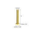 thumbnail image 2 of Unique Bargains Brass Hex Bolts, 5/16-18x2' 5 Pack Fully Thread Grade 4.8 Machine Screws, 2 of 4