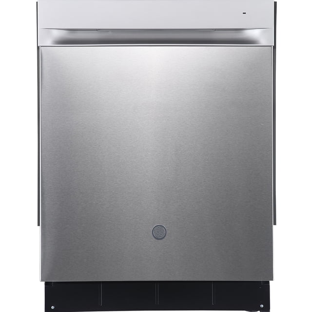 GE Lave-Vaisselle de 24 Pouces à Commande Supérieure Intégrée avec Cuve Haute en Acier Inoxydable - GBP534SSPSS. Ce Lave-Vaisselle Intégré Présente un Extérieur Élégant en Acier Inoxydable avec un Panneau de Commande Supérieur. Il Comprend des Fonctionnalités Avancées comme un Lavage par Capteur, un Prélavage à la Vapeur et un Niveau de Bruit Silencieux de 52 dBA. le Lave-Vaisselle Est Certifié Energy Star, Offre une option de Démarrage Différé, un Écran LED et Quatre cycles de Lavage. l'Intérieur Comprend une Cuve en Acier Inoxydable et un Doublure de Porte, avec des Bras de Lavage