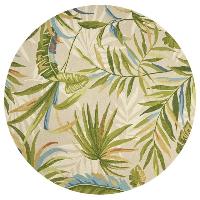 HomeRoots 354133 7 ft. 6 in. Round UV-Treated Polypropylene Sand Area Rug