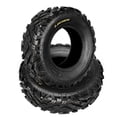 thumbnail image 1 of Pneus pour VTT - 21x7-10 6 Plis Robustes Tout-Terrain Ensemble de 2 (Noir) / Traction Supérieure Boue/sable / Résistants aux Crevaisons / Convient aux Quads, 4 Roues et Chariots de Golf, 1 of 6