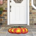 thumbnail image 1 of yulier Fall Decor Halloween Pumpkin Bathroom Rug, Thanksgiving Pumpkin Shape Rugs for Home, Non-Slip Small Carpet Bath Mat Decorations, 15.7" x 23.6", 1 of 6