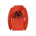 thumbnail image 2 of Gravity Outdoor Co. Zip-Up Hoodie - Orange - Black Logo - X-Large, 2 of 2