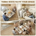 thumbnail image 4 of HOMCOM Folding Dining Table, Drop Leaf Table with 2-tier Shelves, 4 of 10