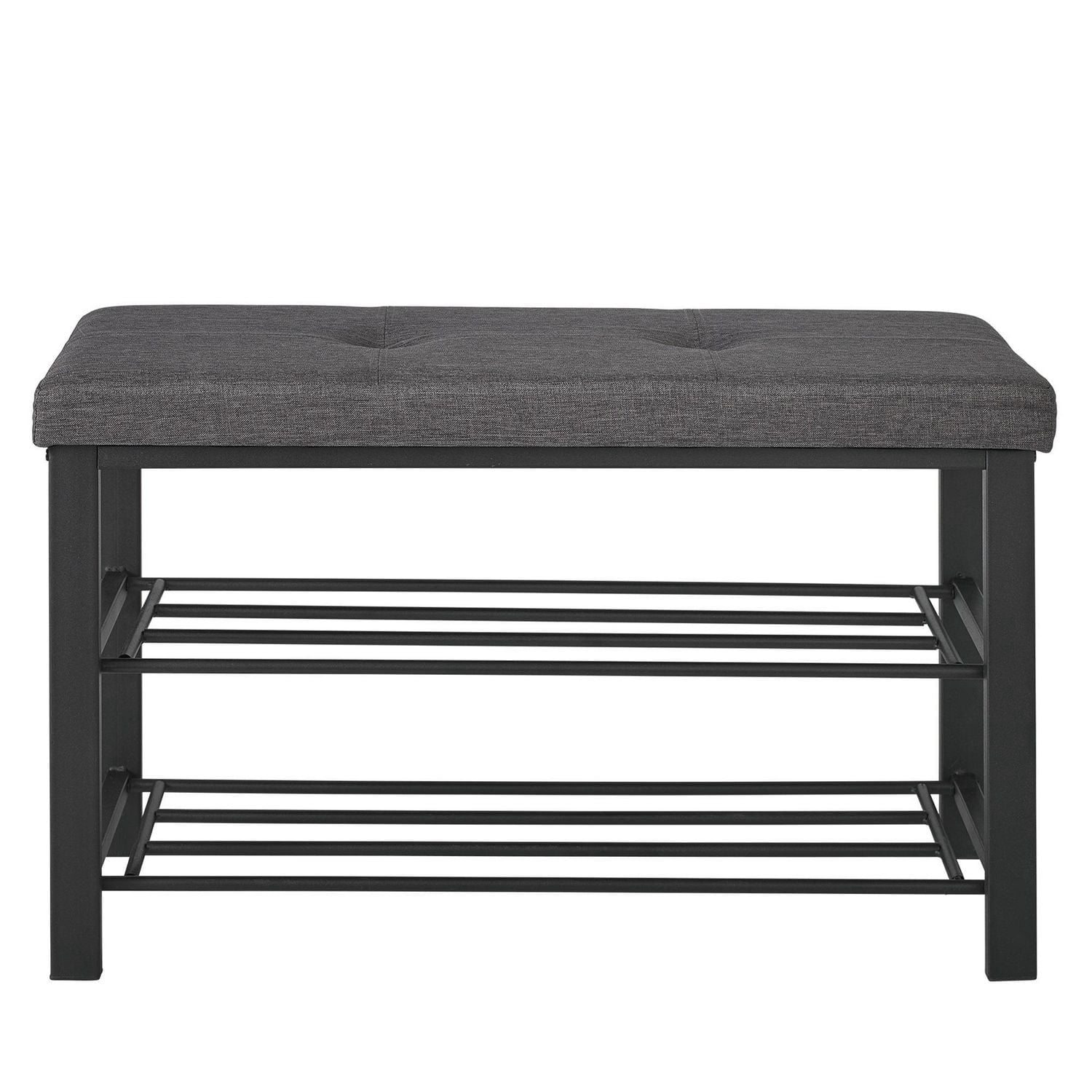 neatfreak! Banc de rangement de chaussures rembourré en tissu