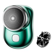 Herunwer Mini Dual-Head Electric Shaver, Pocket Shaver USB Mini Shavers for Men, Washable Razor, Rechargeable Waterproof Electric