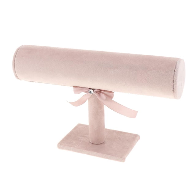 Bracelet Holder Jewelry Showcase Necklace Display Stand Bangle Organizer for Pink