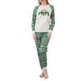 thumbnail image 1 of Faithtur Parent-Child Xmas Nightclothes Round Neck Tops Trousers / Romper, 1 of 5