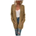 thumbnail image 3 of Women‘s Long Sleeve Cable Knit Cardigan Sweaters Open Front Winter Outwear, 3 of 6