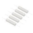 thumbnail image 1 of Unique Bargains 5 Pcs Résistances 0,5 Ohm, Résistance Ciment Céramique 10W Kit de Résistance Ciment de Puissance Tolérance 5 % pour Adaptateurs d'Alimentation Audio, 1 of 4