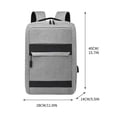 thumbnail image 2 of Men Backpack 15.6 In USB Charging Laptop Computer Bag Casual Business, 2 of 2