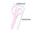 thumbnail image 3 of EGNMCR Childrens DIY Crafts Plastic Scissors Students Do Not Hurt Hands Resilient Scissors Kindergarten Round Head Wrapped Edges To Save Energy Scissors Child Scissors, 3 of 8