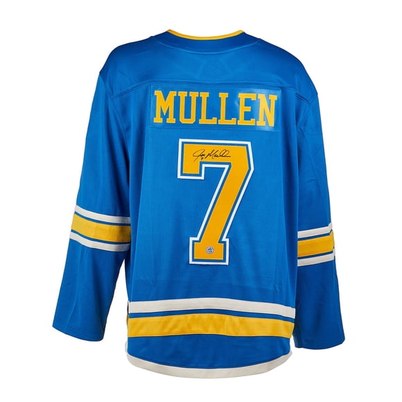 Joe Mullen Signed St Louis Hockey Throwback Jersey