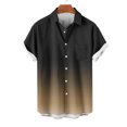 thumbnail image 2 of fatyb Button down Shirts for Men Short Sleeve Lightweight Beach Shirts Summer Gradient Collar Blouses, 2 of 4