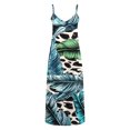 thumbnail image 4 of Ovzne Robes d'Été pour Femmes 2025 Robe d'Été Robes d'Été pour Femmes Imprimé Sans Manches Col Rond Robe Décontractée Robes Robe pour Femmes Imprimée Liquidation, 4 of 5
