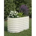 thumbnail image 1 of 4*2*2FT Galvanized Raised Garden Bed Kit Large Oval Metal Planter Box for Outdoor Gardening Vegetables, 1 of 7
