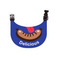 thumbnail image 1 of Pet Dogs Saliva Towel Delicious Sausage Pattern Bandana BibsFunny Photography Props Gift For Cats Dogs, 1 of 9