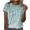 thumbnail image 2 of Soki T-shirt Graphique Imprimé à Manches Courtes à Col Rond pour Femmes, 2 of 4