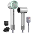 thumbnail image 1 of Fast Drying Hair Dryer ,150000 RPM High-Speed  Blow Dryer,Low Noise Auto Temperature Control ,Come with Diffuser and Smooth Nozzle(Gray), 1 of 9