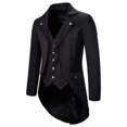 thumbnail image 2 of CEHVOM Men Evening Dress Tuxedo Single Five Buttons Turndown Suit, 2 of 4