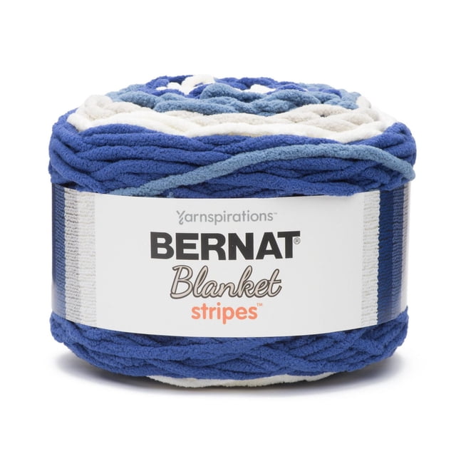 Bernat® Blanket Stripes™ Yarn, Polyester #6 Super Bulky, 10.5oz/300g, 220 Yards