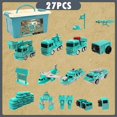 thumbnail image 3 of Assembled Magnetic Car Toy - Transform Engineering Vehicle for Play, 3 of 8