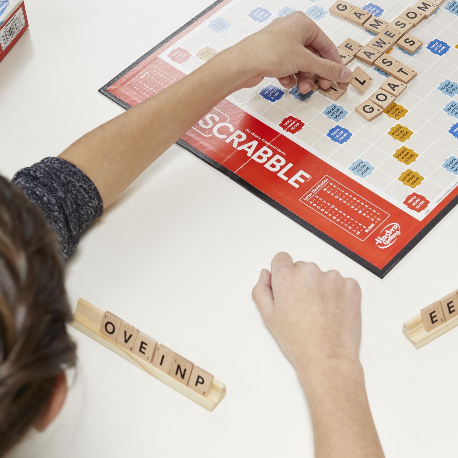 Hasbro Scrabble Board Game, The Classic Crossword Game (English)