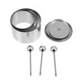 thumbnail image 3 of Shisuyan Round Dish Modeling Molds Stainless Steel 3Sets 3.15X3.15X2.0In, 3 of 8