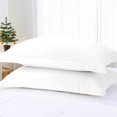 thumbnail image 4 of PiccoCasa Soft 1800 Microfiber Oxford Pillowcases 2Pcs, Non-Standard White, 4 of 8
