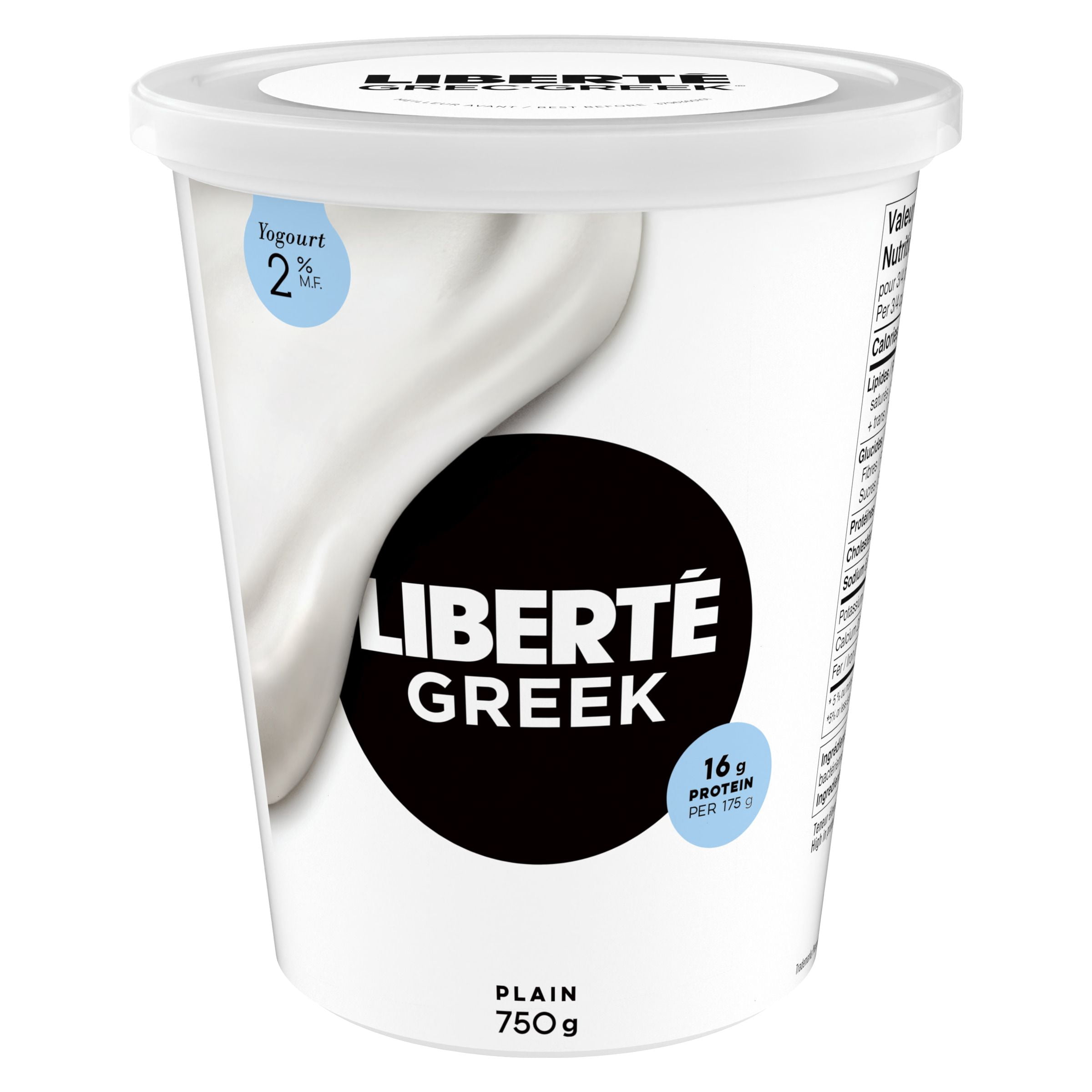 Liberte Yogourt Grec 2%, Nature, 750g
