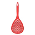 thumbnail image 4 of Strainer Long Handle Heat-resistant Kitchen Skimmer Sifter Plastic Cooking Sieve Scoop Spoon, Red, 4 of 7