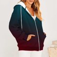 thumbnail image 4 of Veste Chandail à Capuche à Manches Longues Imprimée Décontractée pour Femmes, 4 of 6