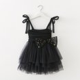 thumbnail image 2 of MIASHUI Robe à Bretelles Sans Manches avec Nœud pour Tout-Petites Filles pour et Noir, 2-3 Ans, 2 of 7