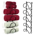 thumbnail image 4 of WIFKLSIIPG Towel Racks for Bathroom Wall Mounted Metal Rack with Hooks Towel Shelf Towel Holder for Bath, 4 of 5