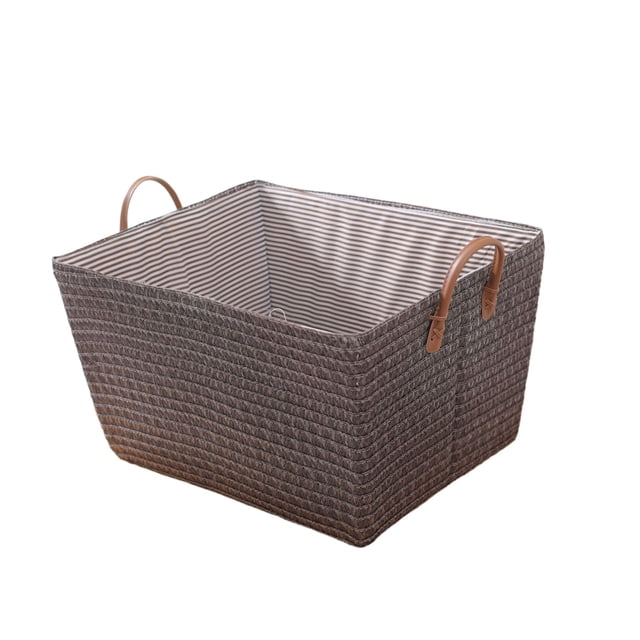 Jubipavy Clothing Storage Containers Laundry Basket Foldable Laundry Basket Dirty Laundry Basket Protective Sisal Rope Handle For College Dorms Bathroom Bedroom Laundry Hamper