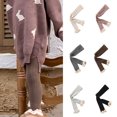 thumbnail image 3 of Toddler Baby Girls Leggings Lace Trim Tights Ruffle Ribbed Knit Stocking Infant Fall Winter Warm Bottom Pants 0-8 Years Gray, 3 of 3