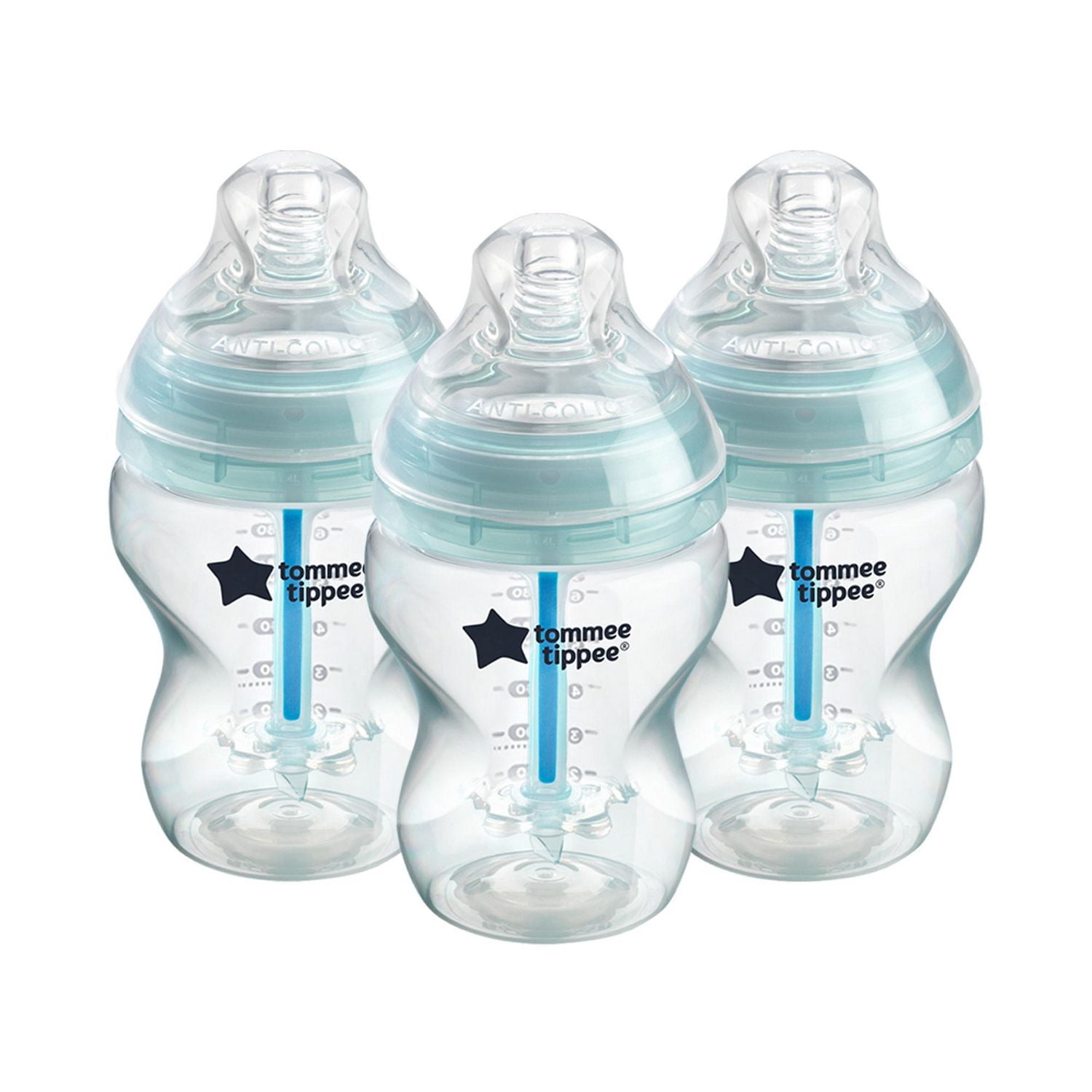 Tommee Tippee Anti-Colic Baby Bottles, Slow Flow Breast-Like Nipple and Unique Anti-Colic Venting System