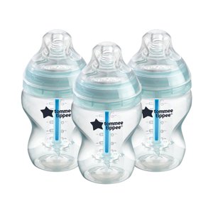 Tommee Tippee Anti-Colic Bouteilles pour bébés, Mamelons à flux lent et système anti-alcoolique unique