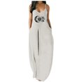 thumbnail image 1 of Robe Décontractée Sans Manches avec Poches Style Plage Mode, 1 of 2