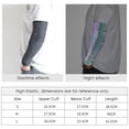 thumbnail image 3 of EGNMCR Manchons Réfléchissants Colorés Sports de Plein Air Cyclisme Protection Solaire Manchon de Bras Basketball Course Coudières Manchons pour Hommes, 3 of 9