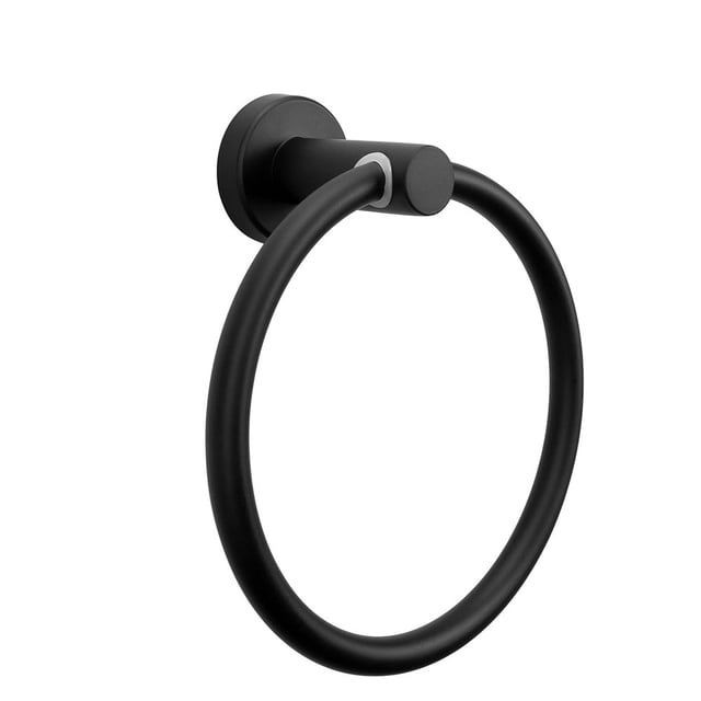 LEEYNEER Anneau Porte-Serviette Accessoires de Salle de Bain - Porte-Serviette en Acier Inoxydable Épais pour Salle de Bain Porte-Serviette Rond Moderne Mural