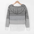 thumbnail image 5 of RXIRUCGD Hauts pour Femmes Liquidation Hauts Décontractés de Noël Imprimés Pull Col Rond Manches Longues Boutons Blouse Hauts Blouse pour Femmes Gris m, 5 of 5