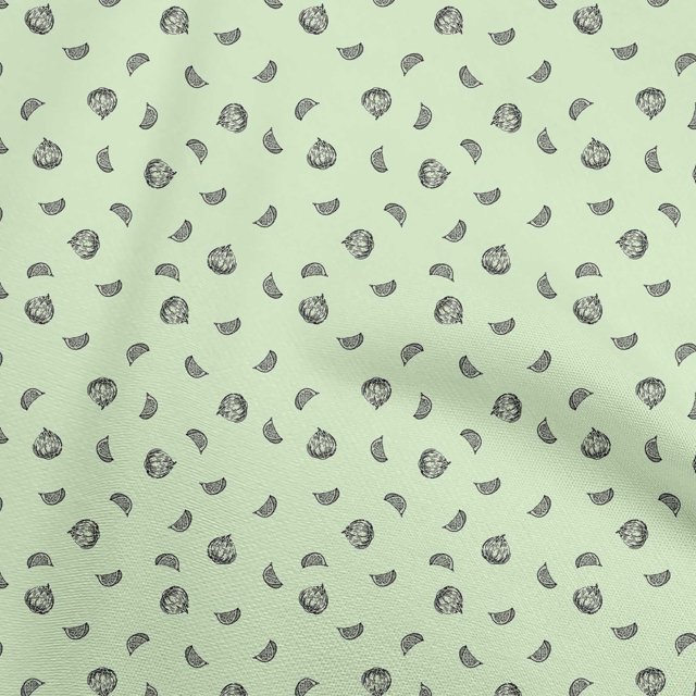 oneOone Cotton Flex Mint Fabric Fruits Sewing Craft Projects Fabric Prints By Yard 40 Inch Wide