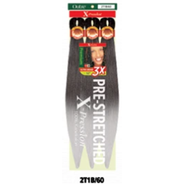 OUTRE X-Pression Tresse Pré-Étirée 3X 52 Pouces