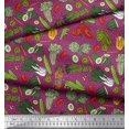 thumbnail image 2 of Soimoi Poly Georgette Fabric Dot & Mix Vegetable Printed Craft Fabric by the Yard 42 Inch Wide, 2 of 3