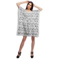 thumbnail image 2 of Moomaya Robe Courte de Caftan de Plage, Robe de Couverture Imprimée, Kaftan pour Femmes, Tenue de Plage, Couverture, 2 of 4